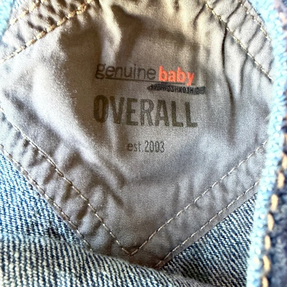 Genuine Baby from OshKosh Blue Denim Overalls 9M Vintage 2007 226657 NWT